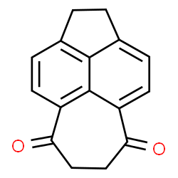 ChemSpider 2D Image | 1,2,6,7-Tetrahydrocyclohepta[fg]acenaphthylene-5,8-dione | C16H12O2