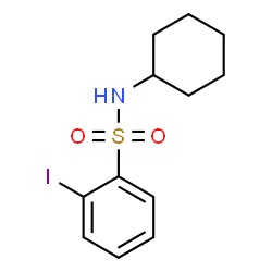 ChemSpider 2D Image | N-Cyclohexyl-2-iodobenzenesulfonamide | C12H16INO2S