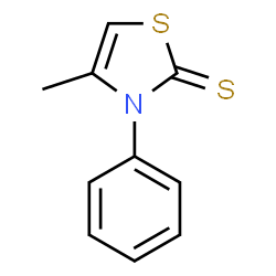 ChemSpider 2D Image | 4-Methyl-3-phenyl-1,3-thiazole-2(3H)-thione | C10H9NS2