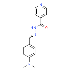 ChemSpider 2D Image | N'-[4-(Dimethylamino)benzylidene]isonicotinohydrazide | C15H16N4O
