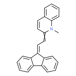 ChemSpider 2D Image | 2-[2-(9H-Fluoren-9-ylidene)ethylidene]-1-methyl-1,2-dihydroquinoline | C25H19N