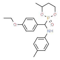 ChemSpider 2D Image | N-[(4-Ethoxyphenyl)(4-methyl-2-oxido-1,3,2-dioxaphosphinan-2-yl)methyl]-4-methylaniline | C20H26NO4P