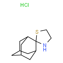 ChemSpider 2D Image | Spiro[1,3-thiazolidine-2,2'-tricyclo[3.3.1.1~3,7~]decane] hydrochloride (1:1) | C12H20ClNS