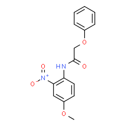 ChemSpider 2D Image | N-(4-Methoxy-2-nitrophenyl)-2-phenoxyacetamide | C15H14N2O5
