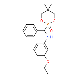 ChemSpider 2D Image | N-[(5,5-Dimethyl-2-oxido-1,3,2-dioxaphosphinan-2-yl)(phenyl)methyl]-3-ethoxyaniline | C20H26NO4P