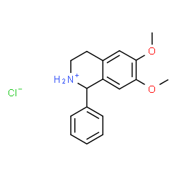 ChemSpider 2D Image | 6,7-Dimethoxy-1-phenyl-1,2,3,4-tetrahydroisoquinolinium chloride | C17H20ClNO2