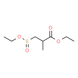 ChemSpider 2D Image | Ethyl 3-(ethoxysulfinyl)-2-methylpropanoate | C8H16O4S