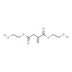 ChemSpider 2D Image | Bis(2-methoxyethyl) 2-methylenesuccinate | C11H18O6