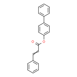 ChemSpider 2D Image | 4-Biphenylyl 3-phenylacrylate | C21H16O2