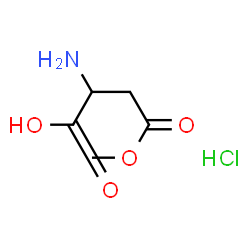 ChemSpider 2D Image | 2-Amino-4-methoxy-4-oxobutanoic acid hydrochloride (1:1) | C5H10ClNO4