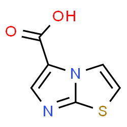 ChemSpider 2D Image | Imidazo[2,1-b]thiazole-5-carboxylicacid | C6H4N2O2S