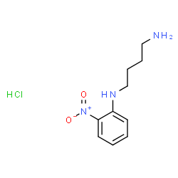 ChemSpider 2D Image | N-(2-Nitrophenyl)-1,4-butanediamine hydrochloride (1:1) | C10H16ClN3O2