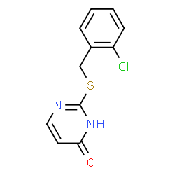 ChemSpider 2D Image | 2-[(2-chlorobenzyl)thio]pyrimidin-4-ol | C11H9ClN2OS