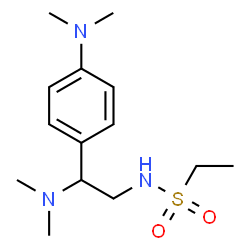 ChemSpider 2D Image | N-{2-(Dimethylamino)-2-[4-(dimethylamino)phenyl]ethyl}ethanesulfonamide | C14H25N3O2S