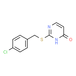 ChemSpider 2D Image | 2-[(4-chlorobenzyl)thio]pyrimidin-4-ol | C11H9ClN2OS