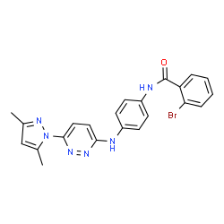 ChemSpider 2D Image | CSID:21086197 | C22H19BrN6O
