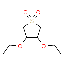 ChemSpider 2D Image | 3,4-Diethoxytetrahydrothiophene 1,1-dioxide | C8H16O4S