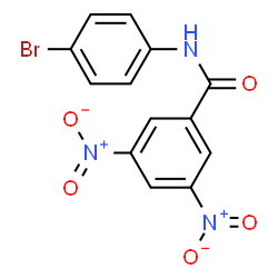 ChemSpider 2D Image | N-(4-Bromophenyl)-3,5-dinitrobenzamide | C13H8BrN3O5