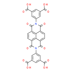 ChemSpider 2D Image | 5,5'-(1,3,6,8-Tetraoxo-1,3,6,8-tetrahydrobenzo[lmn][3,8]phenanthroline-2,7-diyl)diisophthalic acid | C30H14N2O12
