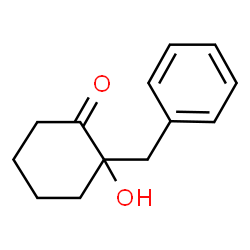 ChemSpider 2D Image | 2-Benzyl-2-hydroxycyclohexanone | C13H16O2