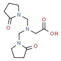 ChemSpider 2D Image | N,N-Bis[(2-oxo-1-pyrrolidinyl)methyl]glycine | C12H19N3O4