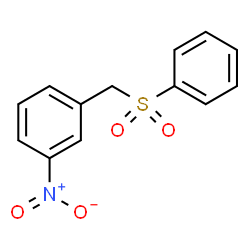 ChemSpider 2D Image | 1-Nitro-3-[(phenylsulfonyl)methyl]benzene | C13H11NO4S