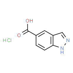 ChemSpider 2D Image | 1H-Indazole-5-carboxylic acid hydrochloride | C8H7ClN2O2