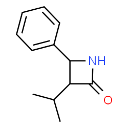 ChemSpider 2D Image | 3-Isopropyl-4-phenyl-2-azetidinone | C12H15NO