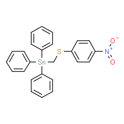 ChemSpider 2D Image | {[(4-Nitrophenyl)sulfanyl]methyl}(triphenyl)stannane | C25H21NO2SSn