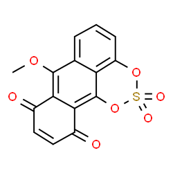 ChemSpider 2D Image | 7-Methoxyanthra[1,9-de][1,3,2]dioxathiine-8,11-dione 2,2-dioxide | C15H8O7S