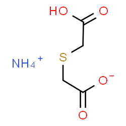 ChemSpider 2D Image | Ammonium [(carboxymethyl)sulfanyl]acetate | C4H9NO4S