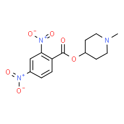 ChemSpider 2D Image | 1-Methyl-4-piperidinyl 2,4-dinitrobenzoate | C13H15N3O6