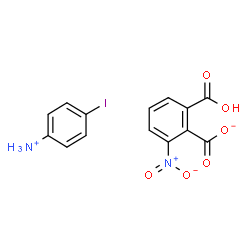 ChemSpider 2D Image | 4-Iodoanilinium 2-carboxy-6-nitrobenzoate | C14H11IN2O6