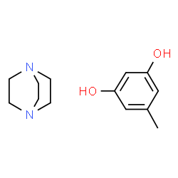 ChemSpider 2D Image | 5-Methyl-1,3-benzenediol - 1,4-diazabicyclo[2.2.2]octane (1:1) | C13H20N2O2