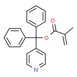 ChemSpider 2D Image | Diphenyl(4-pyridinyl)methyl methacrylate | C22H19NO2