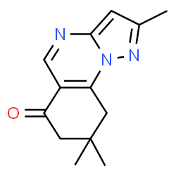 ChemSpider 2D Image | 2,8,8-Trimethyl-8,9-dihydropyrazolo[1,5-a]quinazolin-6(7H)-one | C13H15N3O