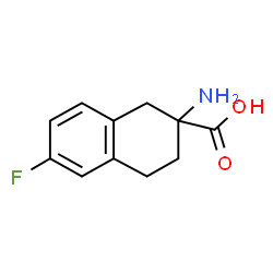 ChemSpider 2D Image | 2-Amino-6-fluoro-1,2,3,4-tetrahydro-2-naphthalenecarboxylic acid | C11H12FNO2