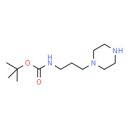 ChemSpider 2D Image | tert-Butyl (3-(piperazin-1-yl)propyl)carbamate | C12H25N3O2