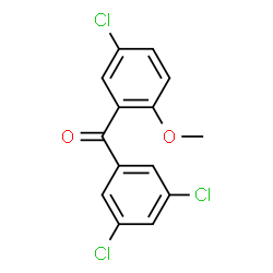 ChemSpider 2D Image | (5-Chloro-2-methoxyphenyl)(3,5-dichlorophenyl)methanone | C14H9Cl3O2