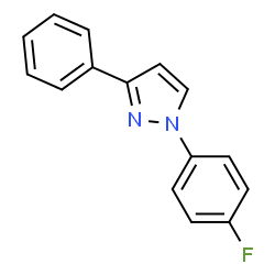 ChemSpider 2D Image | 1-(4-Fluorophenyl)-3-phenyl-1H-pyrazole | C15H11FN2