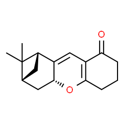 ChemSpider 2D Image | (6R,8R)-7,7-Dimethyl-6,8-methano-2,3,4,5,6,7,8,10a-octahydro-xanthen-1-one | C16H20O2