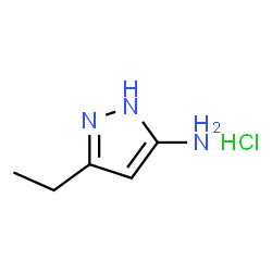 ChemSpider 2D Image | 5-Ethyl-2H-pyrazol-3-ylamine 2HCl | C5H10ClN3