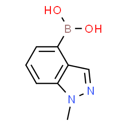 ChemSpider 2D Image | 1-Methylindazole-4-boronic acid | C8H9BN2O2