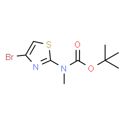 ChemSpider 2D Image | tert-Butyl (4-bromothiazol-2-yl)(methyl)carbamate | C9H13BrN2O2S