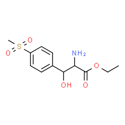 ChemSpider 2D Image | Ethyl beta-hydroxy-4-(methylsulfonyl)phenylalaninate | C12H17NO5S