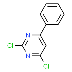 ChemSpider 2D Image | 2,4-Dichloro-6-phenylpyrimidine | C10H6Cl2N2
