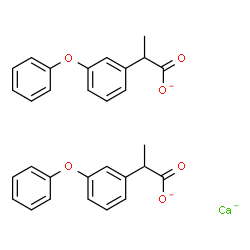 ChemSpider 2D Image | calcium(-1) anion; 2-(3-phenoxyphenyl)propanoate | C30H26CaO6