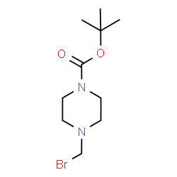 ChemSpider 2D Image | tert-Butyl 4-(bromomethyl)piperazine-1-carboxylate | C10H19BrN2O2