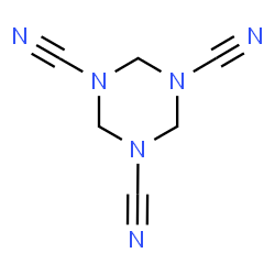 ChemSpider 2D Image | 1,3,5-Triazinane-1,3,5-tricarbonitrile | C6H6N6