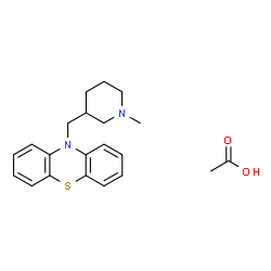 ChemSpider 2D Image | PECAZINE ACETATE | C21H26N2O2S